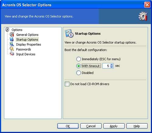 Восстановление acronis os selector